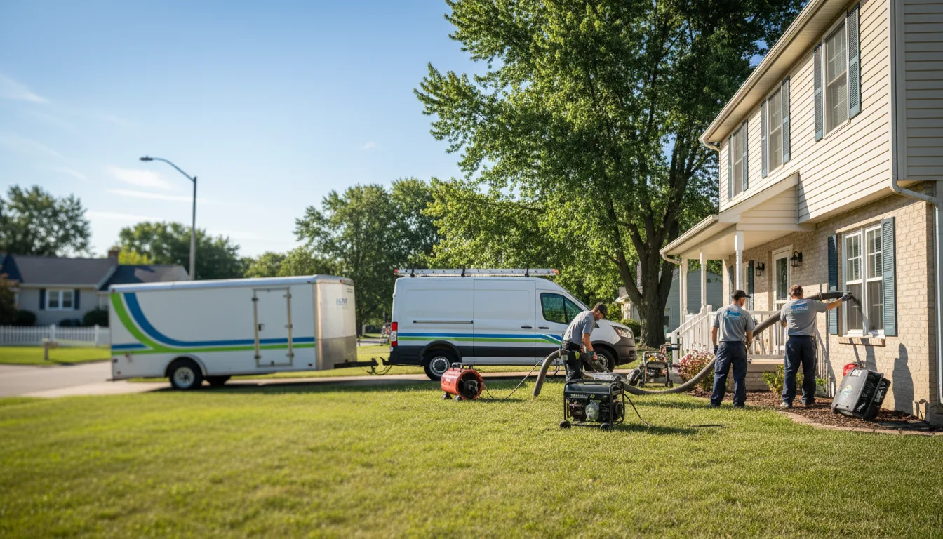 Flooded Basement Restoration And Cleanup With Repair in Bringhurst, IN near me